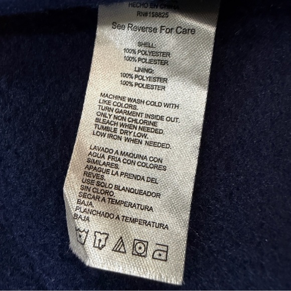 Scott James Navy Hoodie Zipup Sweater Sz M - Picture 4 of 6